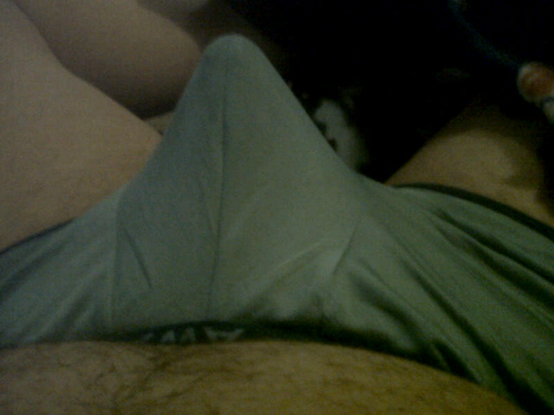 Cock IN micro shorts